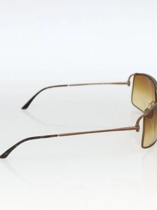 PRADA Sunglasses metal Brown Auth BA11431 main image 7